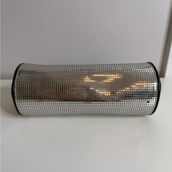 Les Petits Joueur - Emma Disco Handbag - Silver / Black - Picture 4 of 11